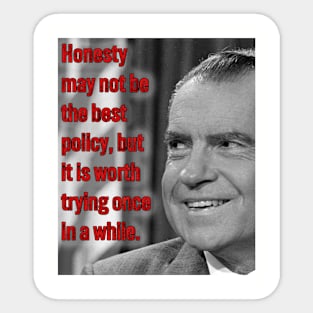 President Nixon's Honesty Policy Sticker